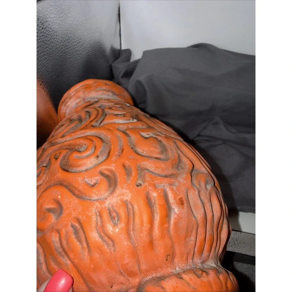 Vintage Haeger Pottery Vase 4080, MCM Swirl, RED PRE OWNED